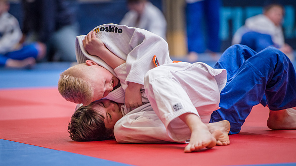 Judoka beim k&auml;mpfen